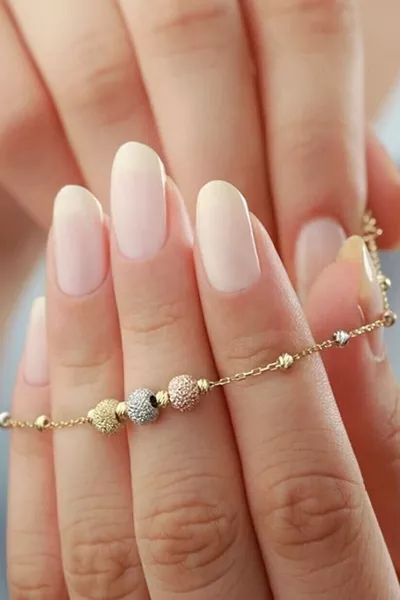  Sterling Silver Three-Color Dorica Bracelet