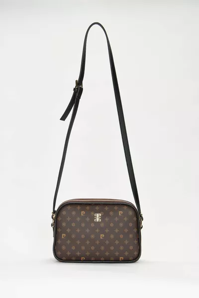 Coffee Monogram Women's Shoulder Bag 