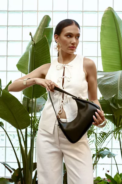 Women's Baguette Hand and Shoulder Bag