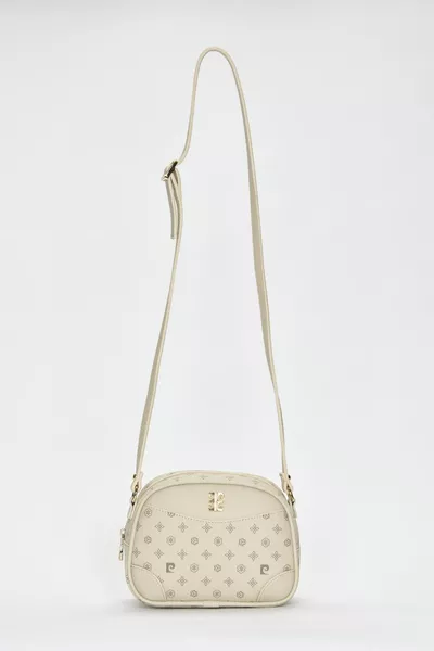 Beige Monogram Women's Shoulder Bag 