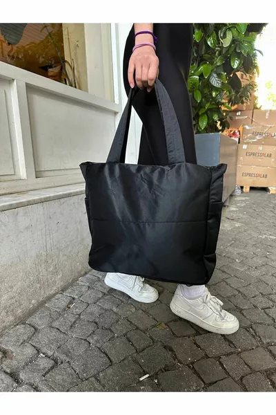 حقيبة يد رياضية كبيرة الحجم بسحاب للاستخدام اليومي والمدرسة