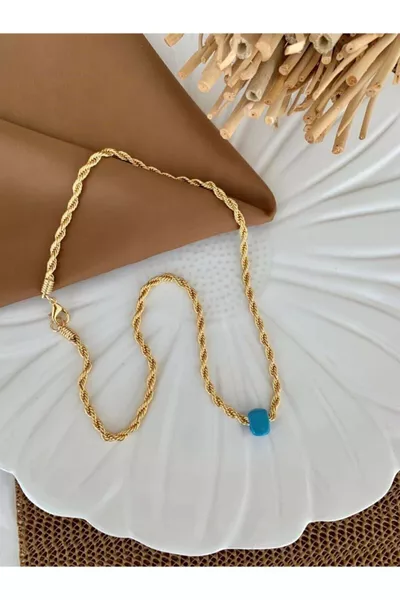 Женское ностальгическое ожерелье с бусинами и витками