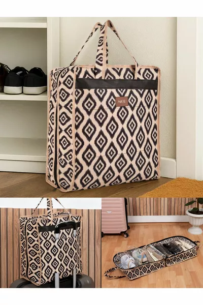 حقيبة سفر بوهيمية فاخرة للأحذية (حقيبة أمتعة)