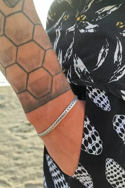 Unisex Urban Dark Silver Steel Bracelet