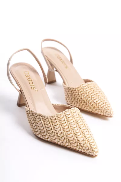 حذاء نسائي كلاسيكي بكعب يومي مضمون 