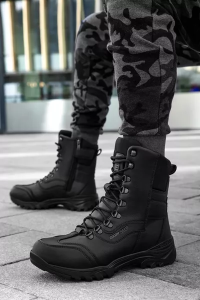 .ليغولاس حذاء رجالي أسود للتنزه في الهواء الطلق