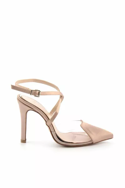 Matte Nude Satin Women's Evening Dress Shoes 