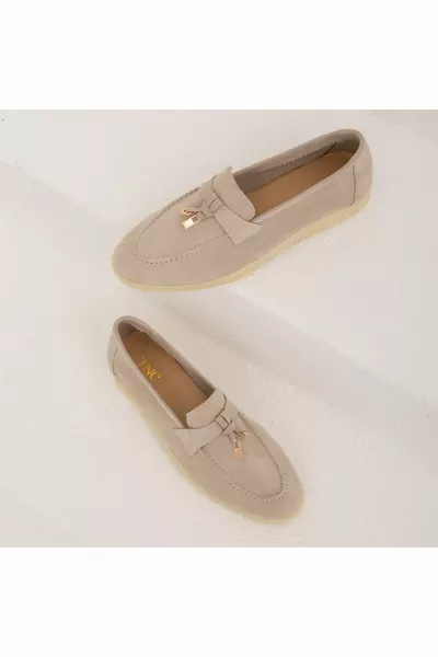 Scarpe mocassino in vera pelle da donna   bn ayk 