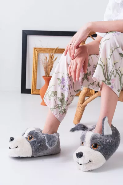 Figura Cane Peluche Grigio Panduf Casa Pandufu Unisex