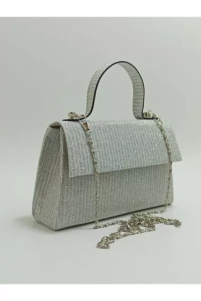 Женская серебряная сумка