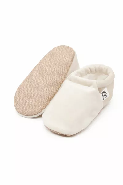 Rutschfeste Sohle, Babyschuhe aus Samt, Hausstiefel Hausschuhe, Kinderzimmerschuhe, Stiefeletten creme