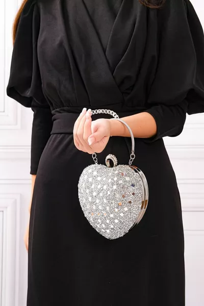 Женская сумка для вечернего платья Heart's Heart Stone Silver