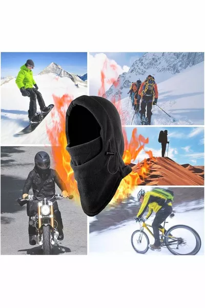 يندبروف الصوف مقنعين قبعة قبعة صغيرة دراجة نارية بالاكلافا وشاح الرقبة هدفين قناع الثلج بالاكلافا