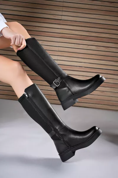 Ienweth Bottes Femme Noir