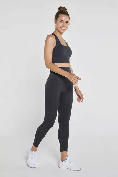 Gela High Waist, Flexibele en Liftende Sportlegging Antraciet