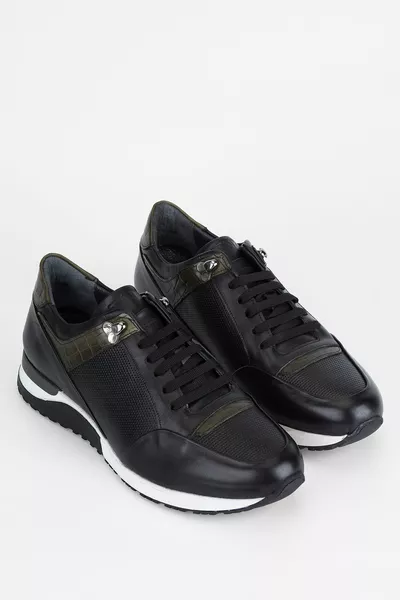 تامر تانكا سنيكرز جلد طبيعي للرجال   Erk Ayk 