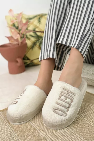 Modafrato Othello Pantofole da Donna Pantofole Invernali in Lana