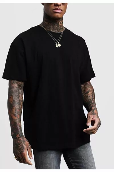 Schwarzes Herren-T-Shirt