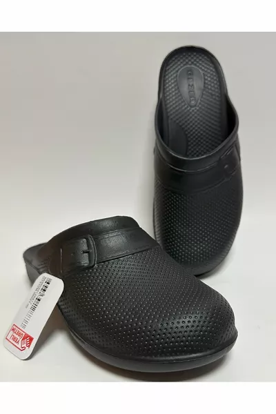 Schwarz Unisex Extra Light Wasserdichtes Waschbecken Badezimmer Küche Balkon Terrasse Garten Nass Boden Hausschuhe