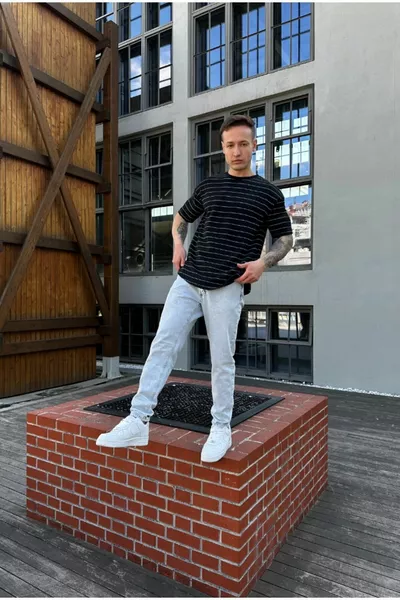 Boyfriend Ice Blue Pants