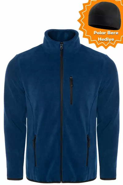 Men's Pro Windproof 5 Pockets Outdoor Full Zipper Fleece Jacket