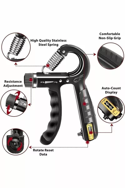 Contre-aiguille originale  kg - 5 kg réglable 1 pièce Ressort à main Poignet Muscle Booster