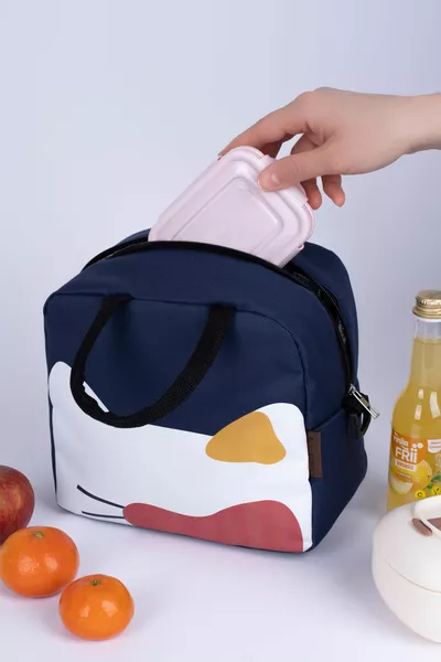 THERMAL LUNCHBOX Boîte à lunch étanche et isolée pour le transport d’aliments avec sangle NAVYVERT-FI