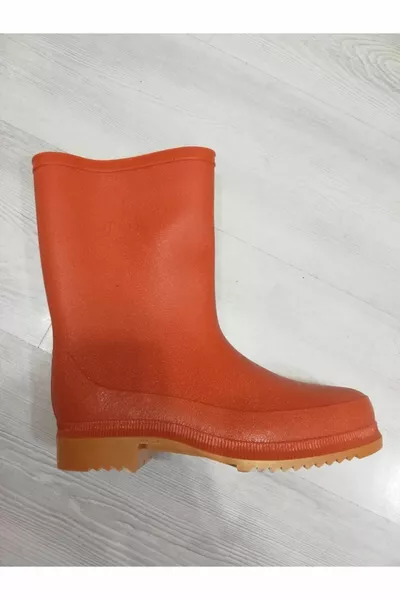 المتأنق الرجال البرتقال أحذية بلاستيكية