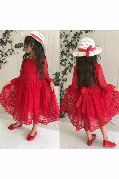 الفتيات قبعة حمراء جبر الأميرة نموذج اللباس