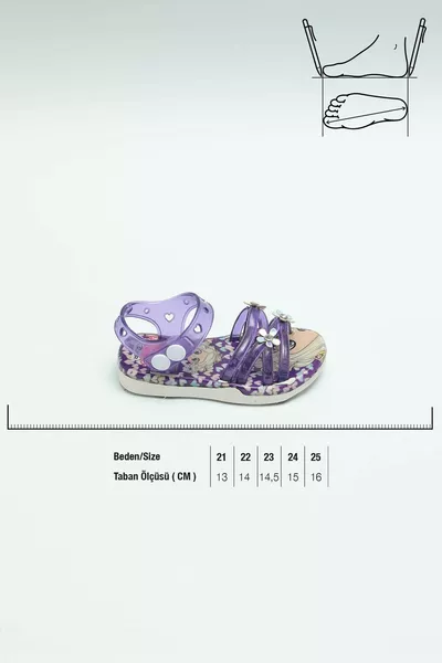 Летни бебешки сандали с нехлъзгаща се подметка за момичета