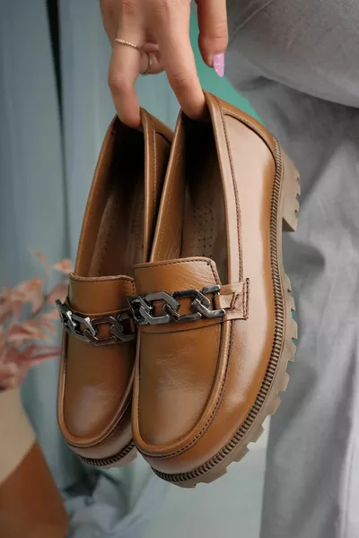 Echt lederen casual damesschoenen 