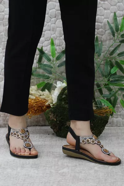  مريحة تشريحيا مرنة الحجر الوجه بالتخبط الصنادل النسائية