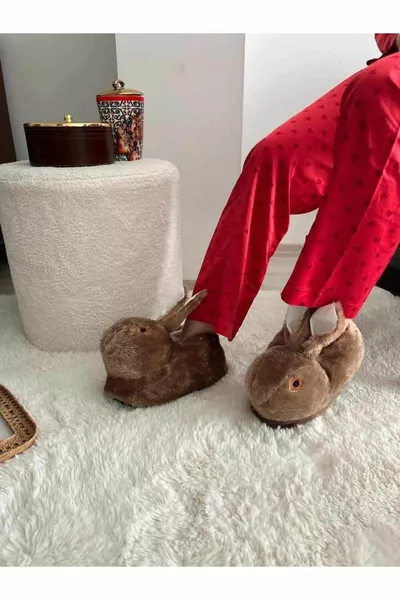 Rabbit Figure Plush Panduf Home Pandufu House Shoes House Boots Keep Foot Warm