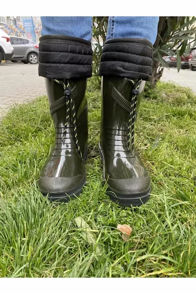 حذاء محارة أعمال حديقة مطر بدون شعر - أخضر - 