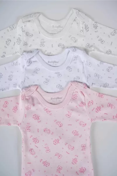 Babytoo Lot de 3 manches longues à motifs mixtes Baby Snap Badi