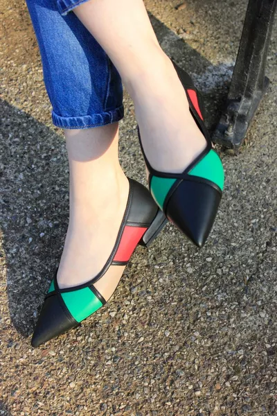 Women's Modern Double Color Ballet Flats