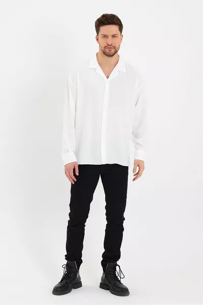 الرجال الأبيض الكتان ايروبين فضفاضة تناسب كبير الحجم رث قميص