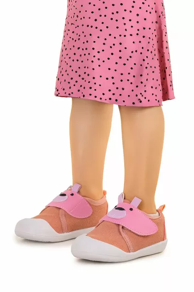 Karamazı Kinder Winni Velcro Baby Mädchen Erster Schritt Panduf Schuhe