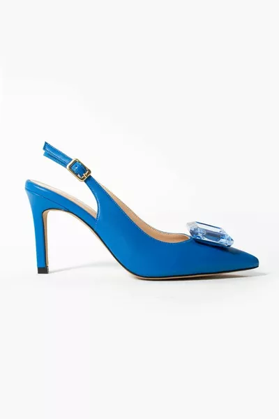 Tacchi Donna in Vera Pelle Blu