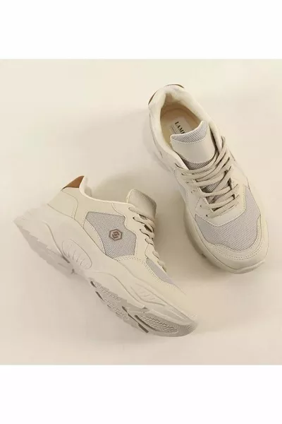 Lambırlent  Thick Sole Sneaker Unisexe Sneakers BEIGE