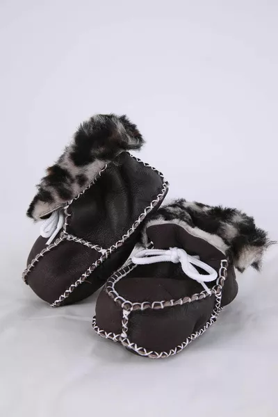 Baby Girl Boy % кожаные ботильоны Pantduf Новорожденный Первый шаг Коробка для обуви Подарок 