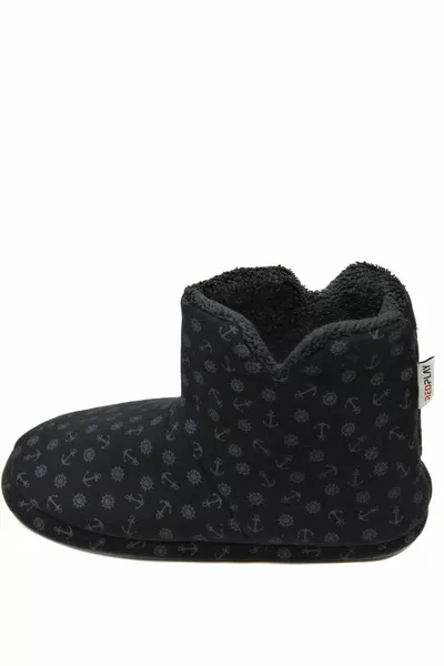 Modafrato Rp / anchor Черни домашни обувки Penduf Домашни ботуши