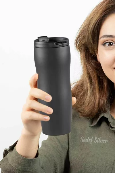 Double Layer ml Stainless Steel Coffee Tea Mug Thermos Cup 