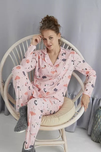ENSEMBLE PYJAMA BOUTONNÉ