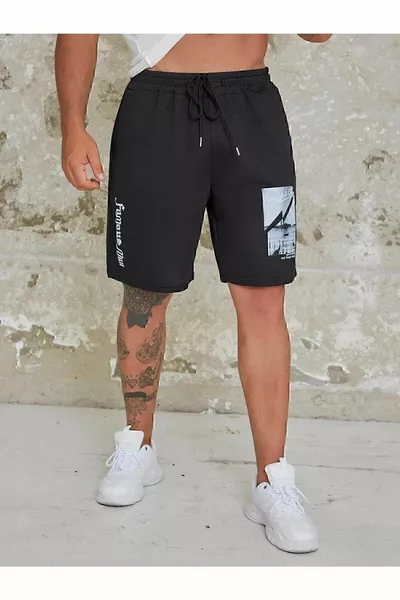 شورتات قصيرة مطبوعة-