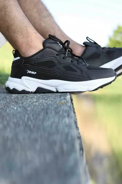  Noir - Blanc Sneaker Homme Sneakers décontractées