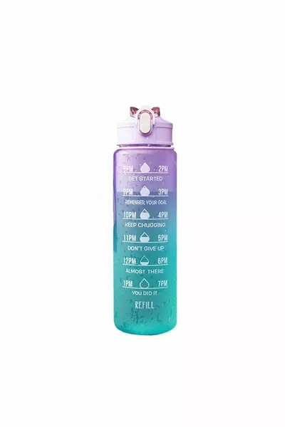 Motivierende Wasserflasche Trinkflasche Trinker ml Tritan Gym Wasserflasche BPA Free Trinker