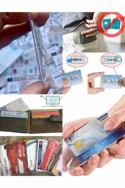 5 قطع قسط الحد الأدنى سوبر سليم الجيل الجديد معرف بطاقة الحاويات حالة واقية لجميع البطاقات