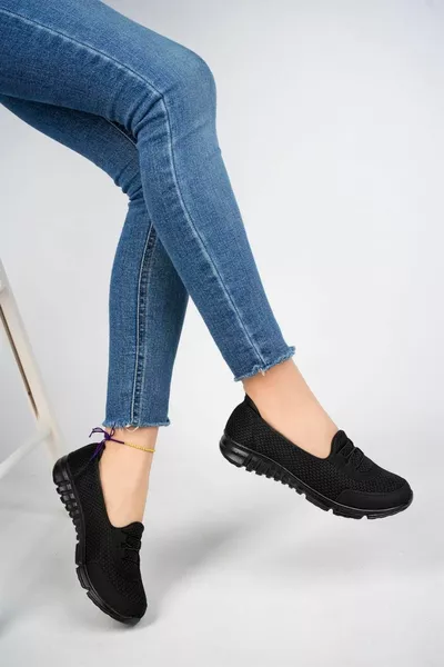 Zwarte Women's Sports Ballerjacks Wandelschoenen 