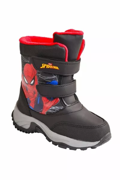 أحذية ثلجية من الصوف الأسود / الأزرق الداكن غير القابل للانزلاق